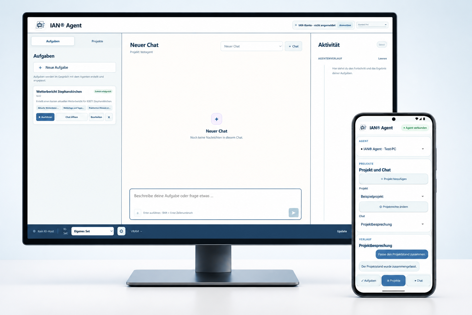 IAN® Agent auf Windows und Android
